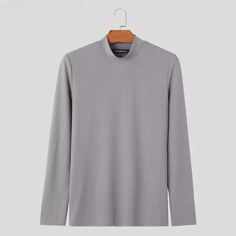 Striped Long Sleeve Tee - Striped Long Sleeve Tee: Men's Comfortable and Stylish Men Clothes Alex Shogun Men's Clothes