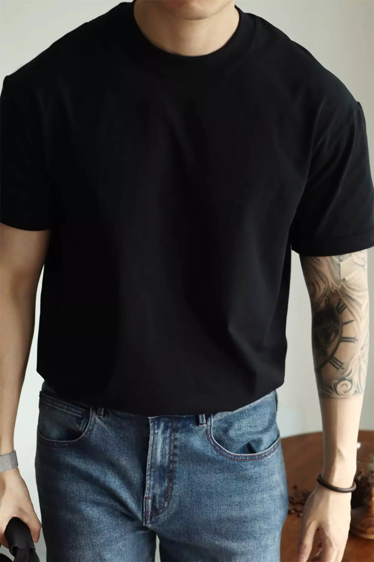 The Alex Shogun Coastal Crewneck Tee - The Alex Shogun Coastal Crewneck Tee - Cotton, Loose Fit for Men Alex Shogun Men's Clothes
