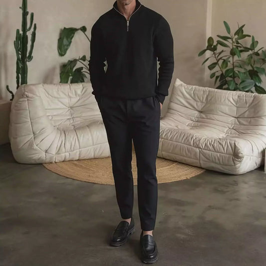 The Malvern Quarter-Zip Sweatershirt - Shop The Malvern Men's Quarter Zip - Organic Cotton Comfort Alex Shogun Men's Clothes