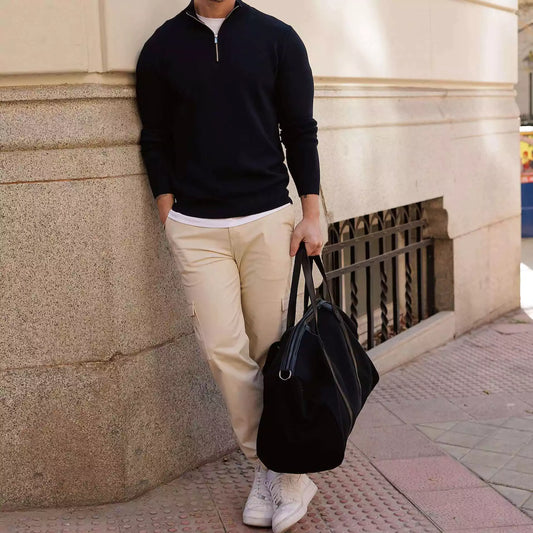 The Malvern Quarter-Zip Sweatershirt - Shop The Malvern Men's Quarter Zip - Organic Cotton Comfort Alex Shogun Men's Clothes