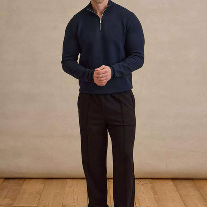 The Malvern Quarter-Zip Sweatershirt - Shop The Malvern Men's Quarter Zip - Organic Cotton Comfort Alex Shogun Men's Clothes