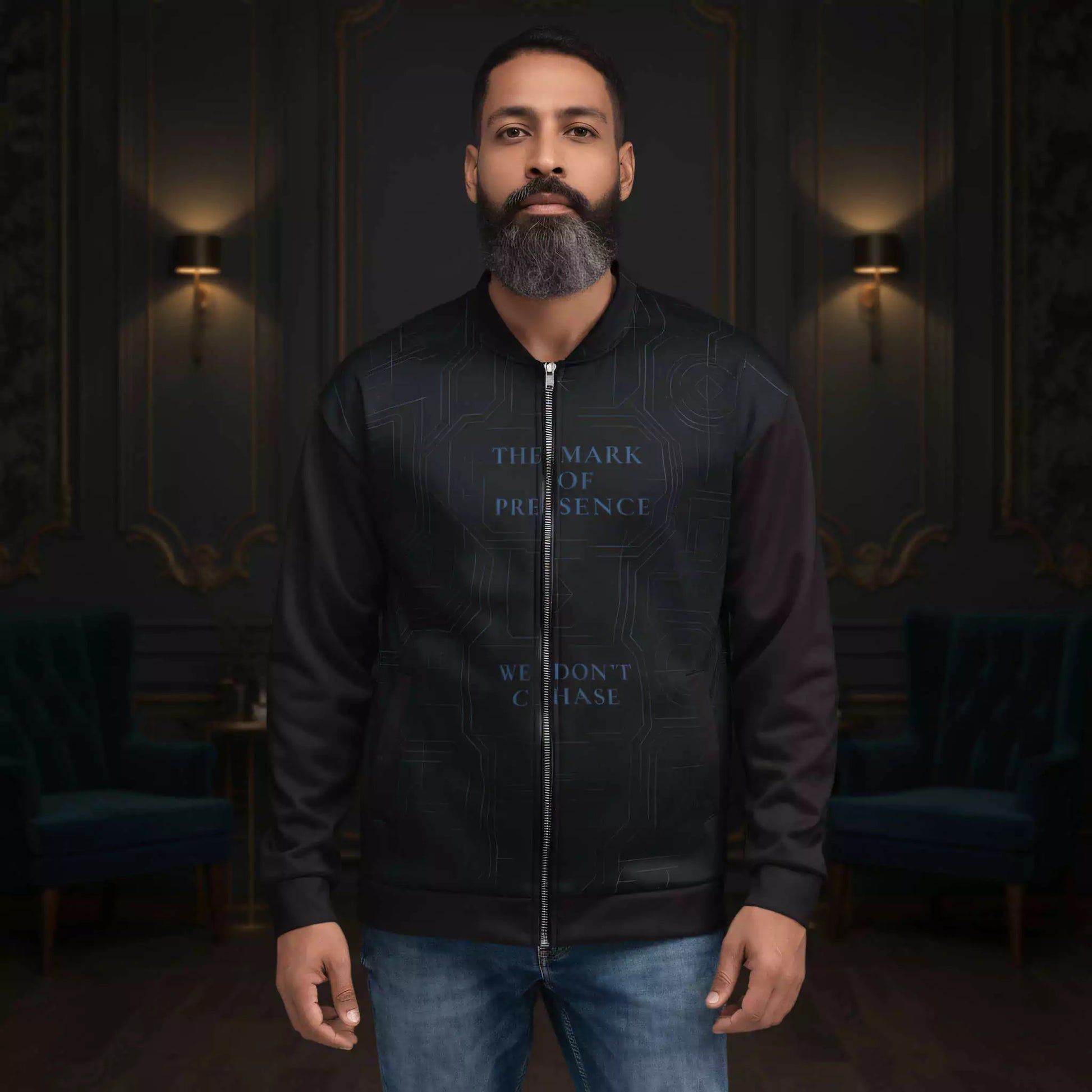 The Mark of Presence Bomber Jacket - The Mark of Presence Bomber Jacket Alex Shogun Men's Clothes