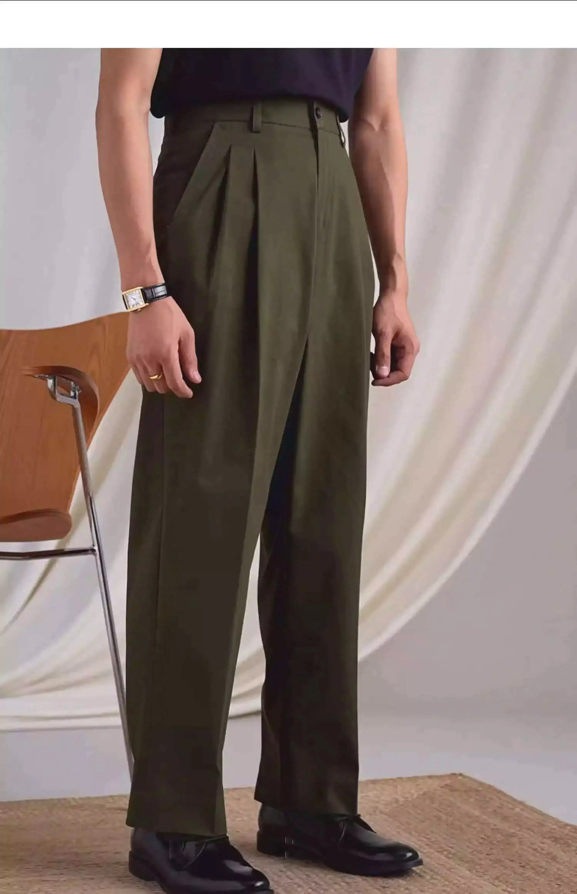 The Napoli High-Waist Pants - The Napoli High-Waist Pants Alex Shogun Men's Clothes