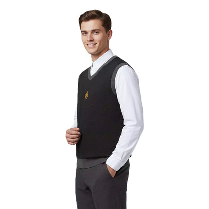 The Noir V-Neck Vest - The Noir V-Neck Vest Alex Shogun Men's Clothes