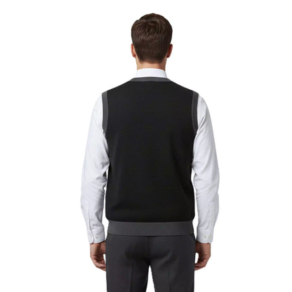 The Noir V-Neck Vest - The Noir V-Neck Vest Alex Shogun Men's Clothes