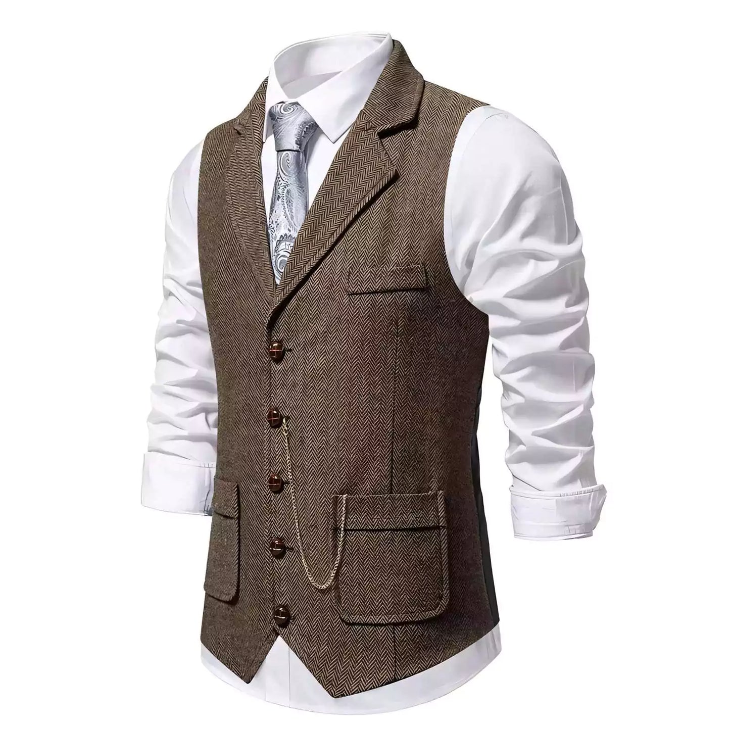 The Sandringham Vest - Men's Classic Retro Suit Vest | The Sandringham Vest - Alex Shogun Alex Shogun Men's Clothes