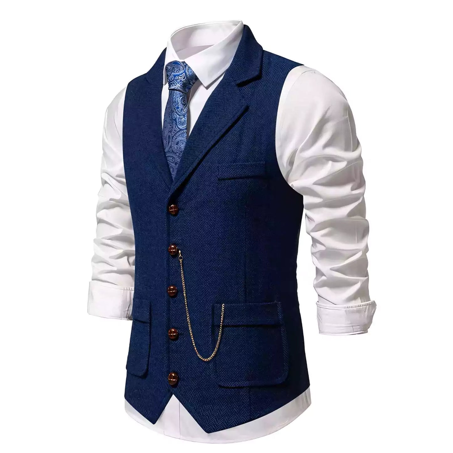 The Sandringham Vest - Men's Classic Retro Suit Vest | The Sandringham Vest - Alex Shogun Alex Shogun Men's Clothes