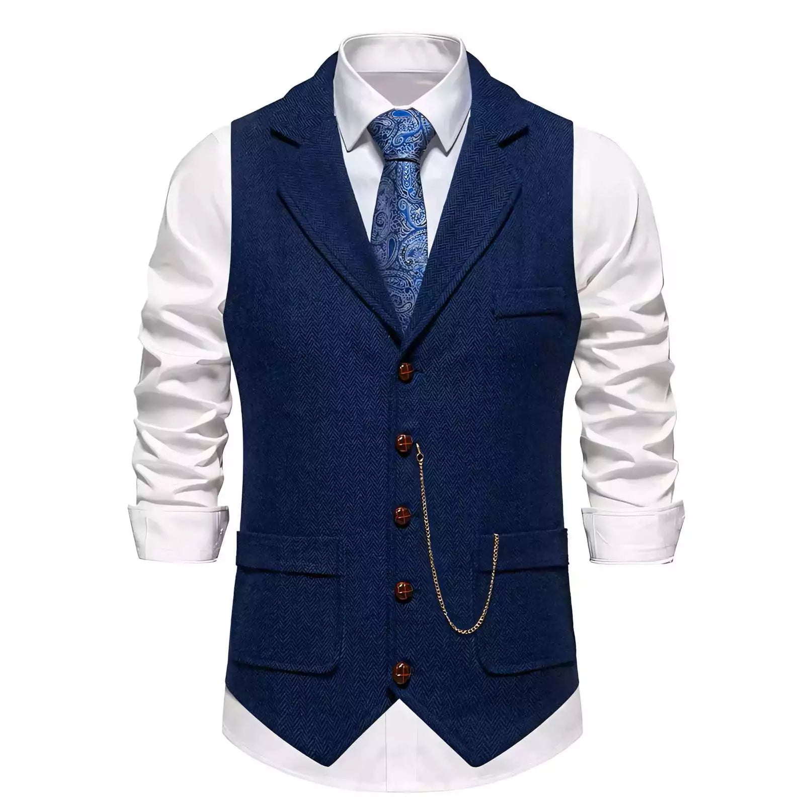 The Sandringham Vest - Men's Classic Retro Suit Vest | The Sandringham Vest - Alex Shogun Alex Shogun Men's Clothes