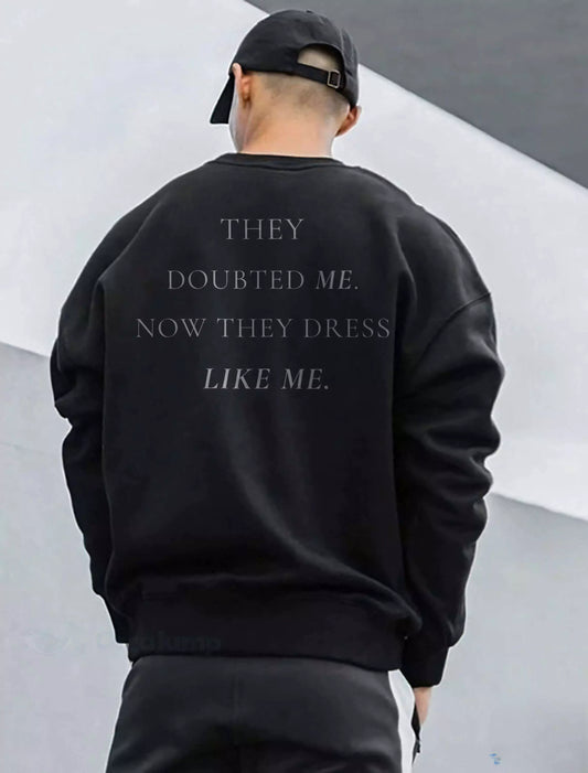 They Follow Me Oversized Sweatshirt - They Follow Me Oversized Sweatshirt | Heavyweight Streetwear Alex Shogun Men's Clothes
