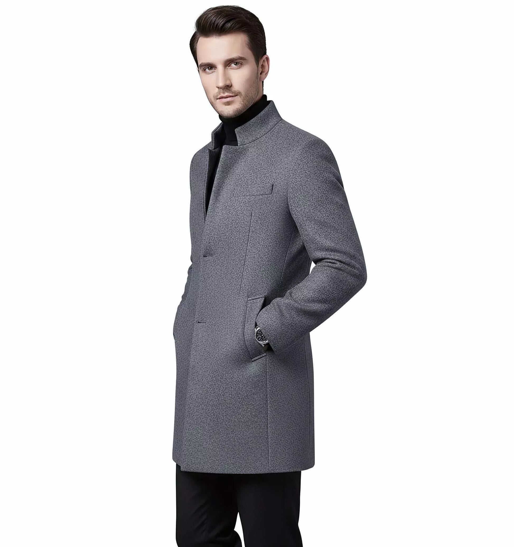 Wool Trench Coat Alex Shogun - Wool Trench Coat Alex Shogun Alex Shogun Men's Clothes