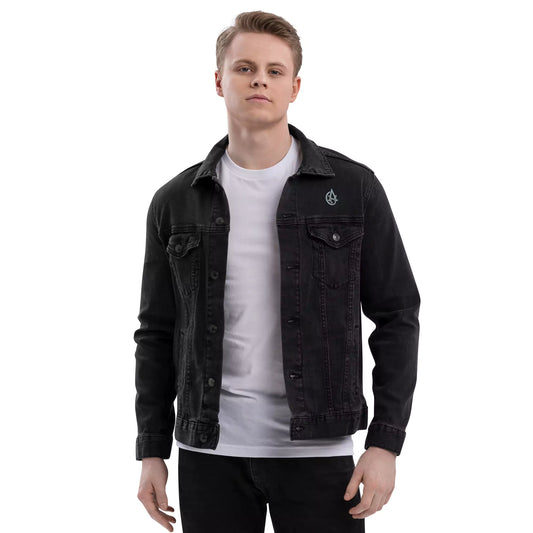 Silent Authority Denim Jacket - Embroidered Premium Denim Jacket – Alex Shogun Legacy Alex Shogun Men's Clothes