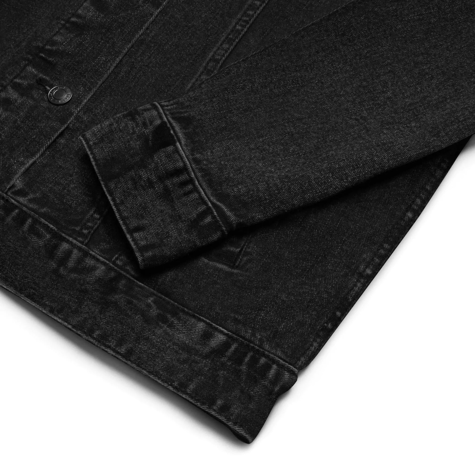 Silent Authority Denim Jacket - Embroidered Premium Denim Jacket – Alex Shogun Legacy Alex Shogun Men's Clothes