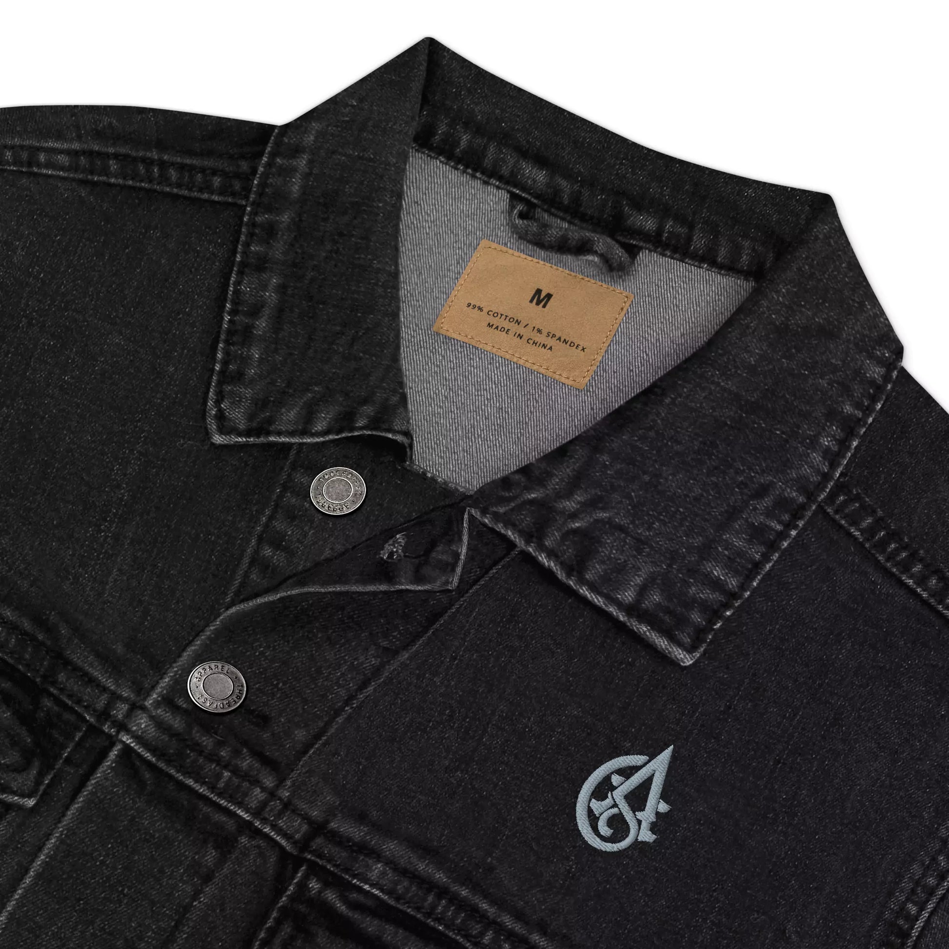 Silent Authority Denim Jacket - Embroidered Premium Denim Jacket – Alex Shogun Legacy Alex Shogun Men's Clothes