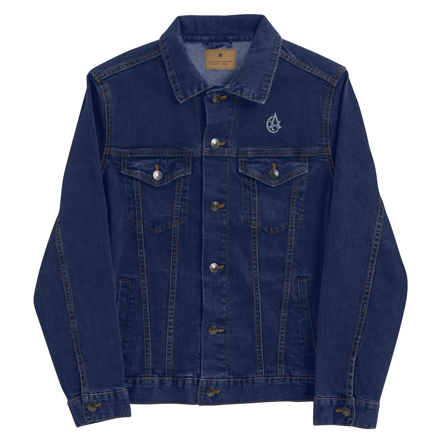 Silent Authority Denim Jacket - Embroidered Premium Denim Jacket – Alex Shogun Legacy Alex Shogun Men's Clothes