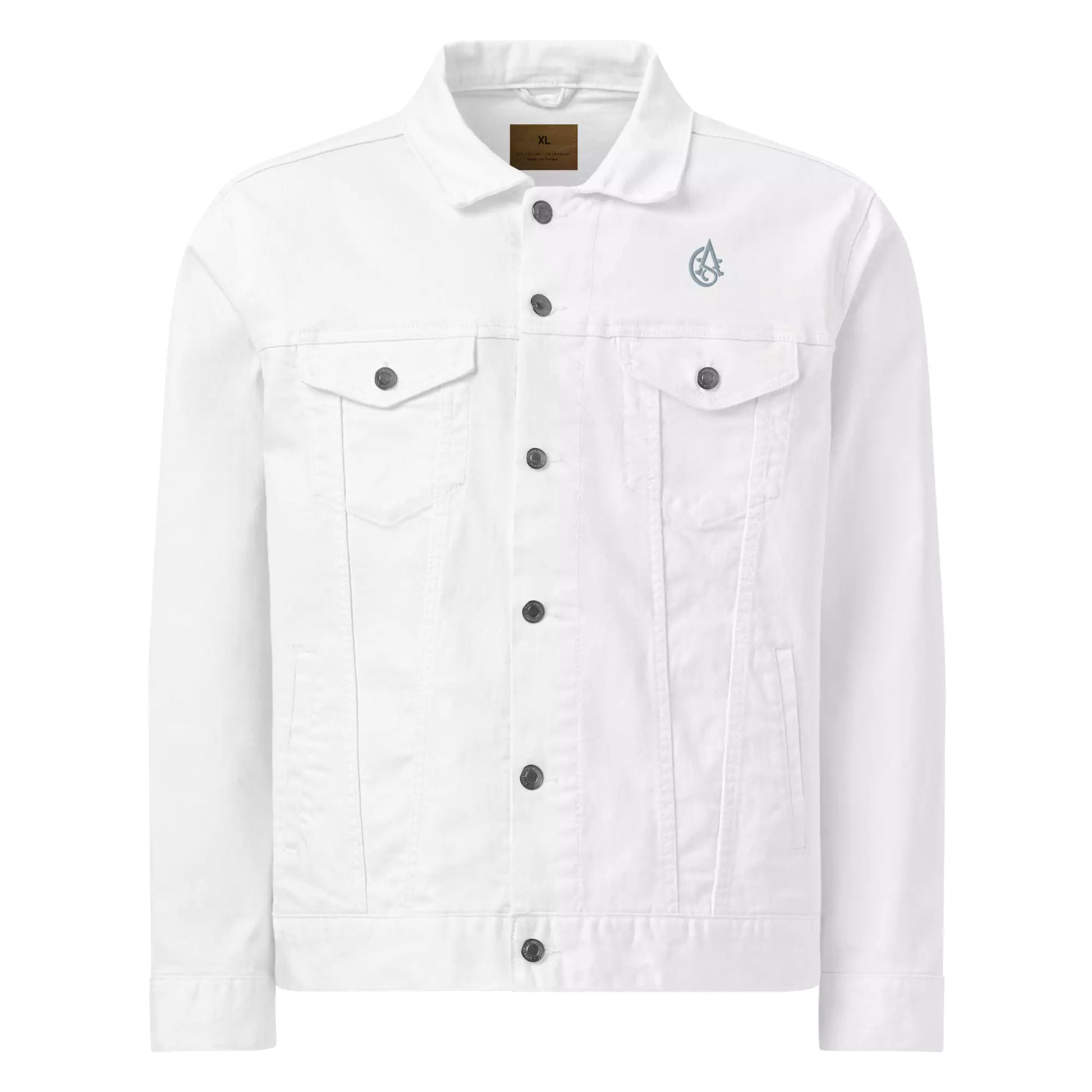 Silent Authority Denim Jacket - Embroidered Premium Denim Jacket – Alex Shogun Legacy Alex Shogun Men's Clothes