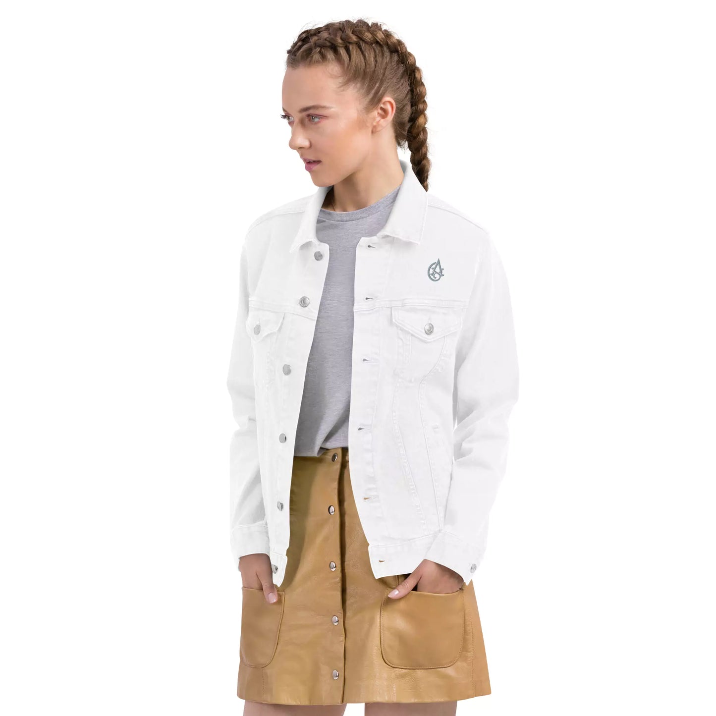 Silent Authority Denim Jacket - Embroidered Premium Denim Jacket – Alex Shogun Legacy Alex Shogun Men's Clothes