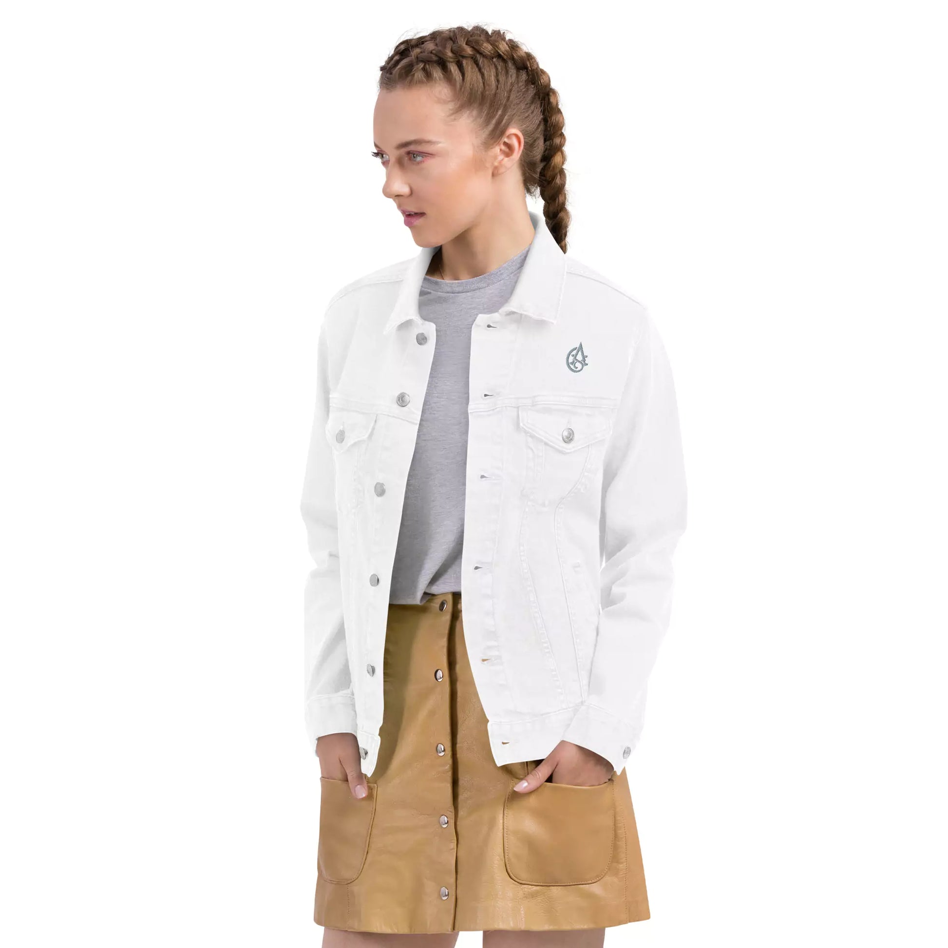 Silent Authority Denim Jacket - Embroidered Premium Denim Jacket – Alex Shogun Legacy Alex Shogun Men's Clothes