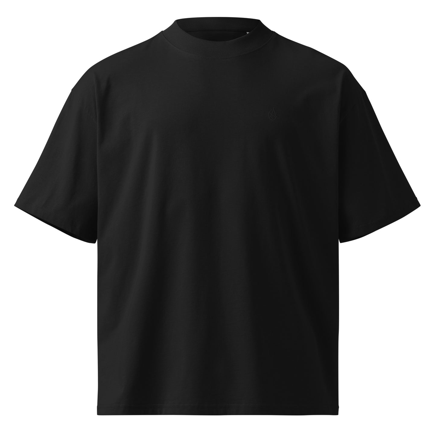 Heavyweight Oversized Mock-Neck T-Shirt - Men's Heavyweight Mock Neck T-Shirt | Dark Aesthetic | Alex Shogun Alex Shogun Men's Clothes