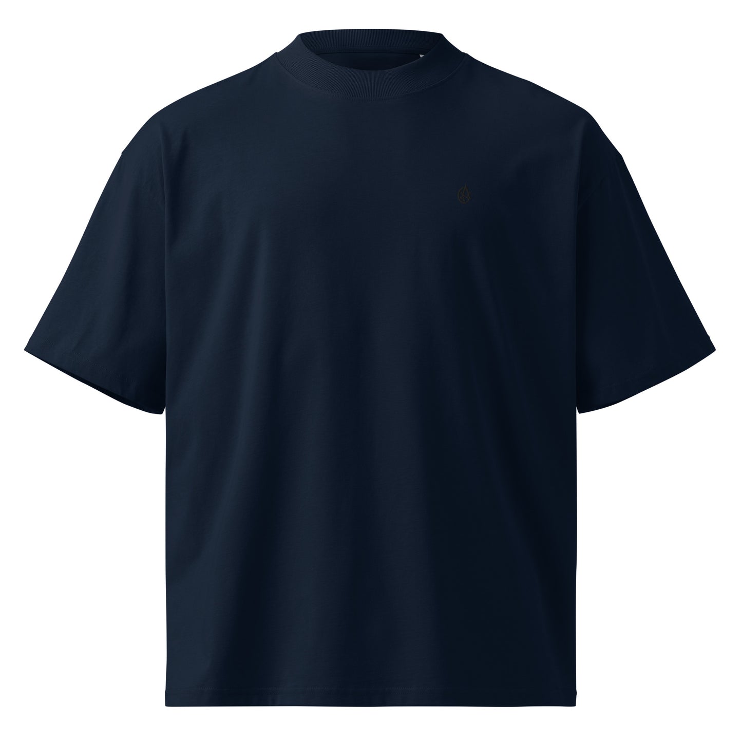 Heavyweight Oversized Mock-Neck T-Shirt - Men's Heavyweight Mock Neck T-Shirt | Dark Aesthetic | Alex Shogun Alex Shogun Men's Clothes