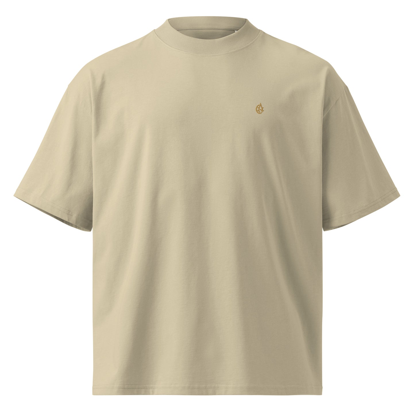 Heavyweight Oversized Mock-Neck T-Shirt - Men's Heavyweight Mock Neck T-Shirt | Dark Aesthetic | Alex Shogun Alex Shogun Men's Clothes