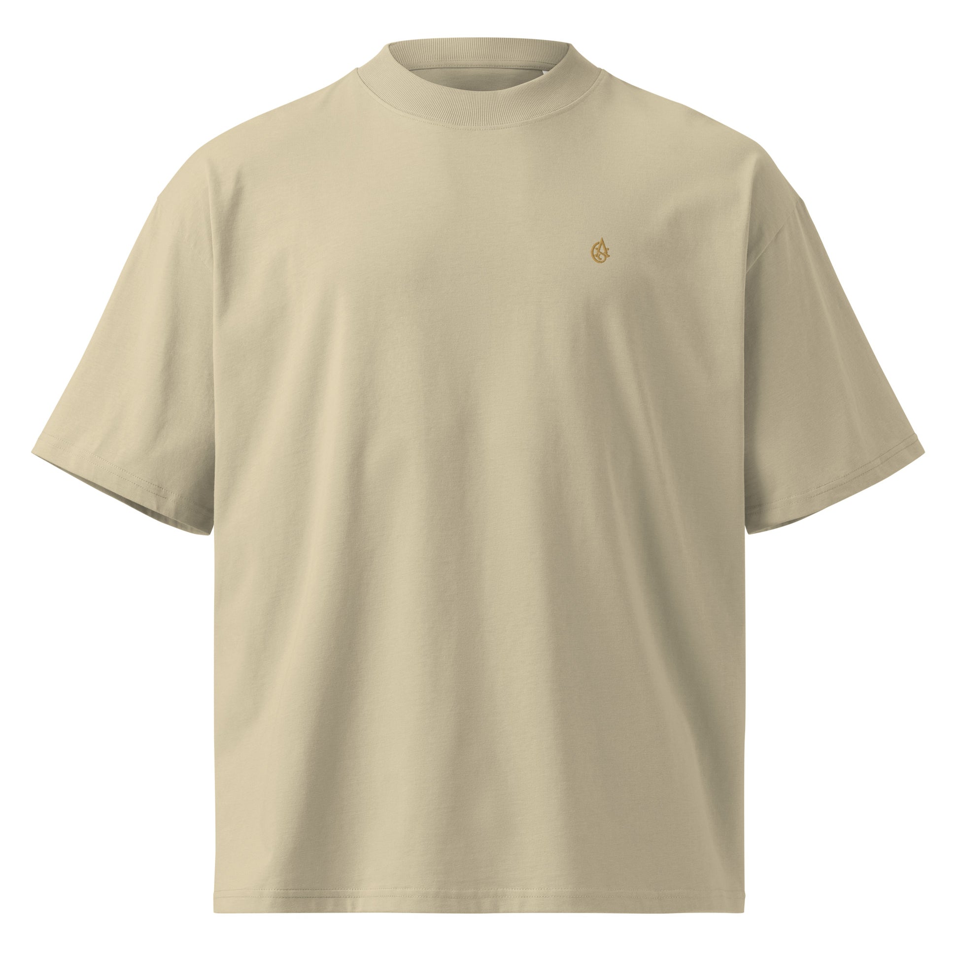 Heavyweight Oversized Mock-Neck T-Shirt - Men's Heavyweight Mock Neck T-Shirt | Dark Aesthetic | Alex Shogun Alex Shogun Men's Clothes