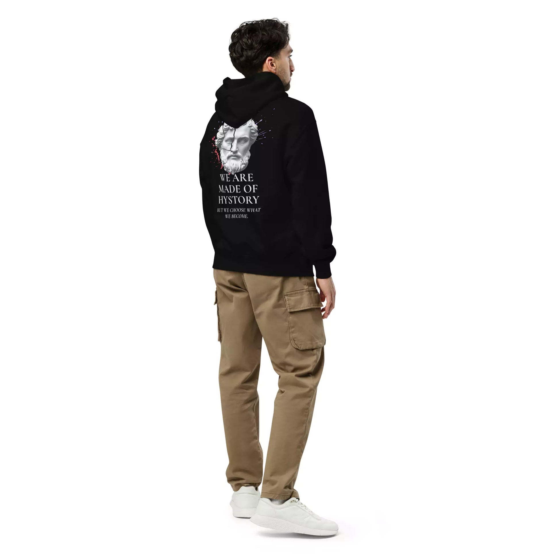 Oversized Hoodie – We Are Made of History - Alex Shogun Oversized Legacy Hoodie – We Are Made of History Alex Shogun Men's Clothes
