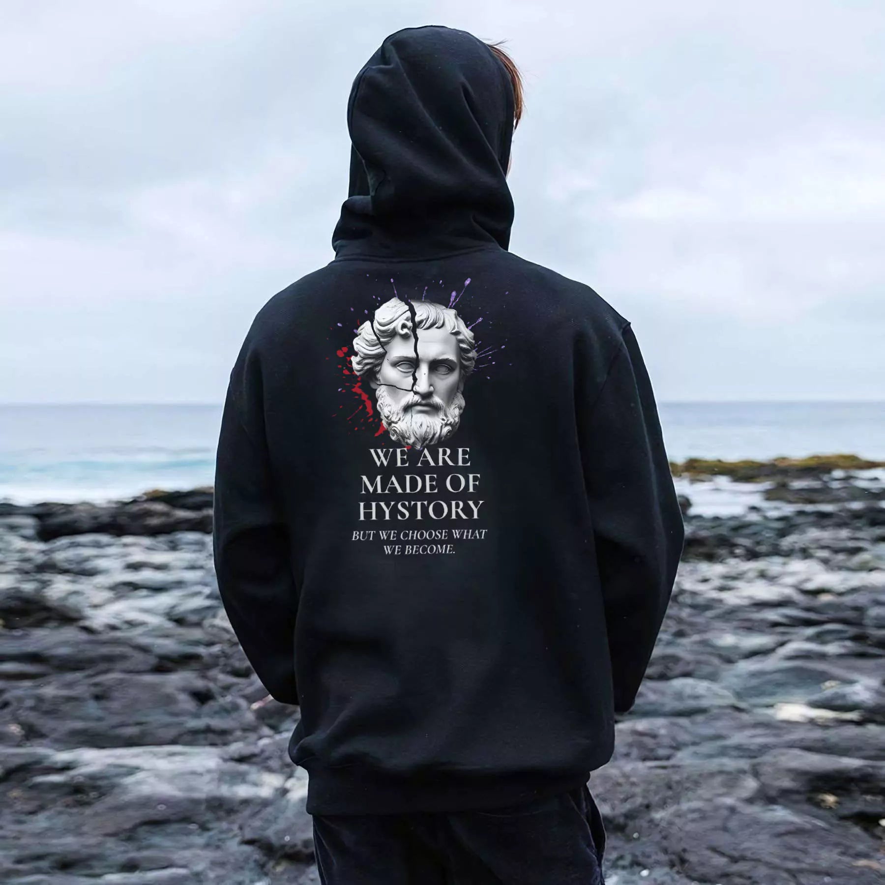 Oversized Hoodie – We Are Made of History - Alex Shogun Oversized Legacy Hoodie – We Are Made of History Alex Shogun Men's Clothes