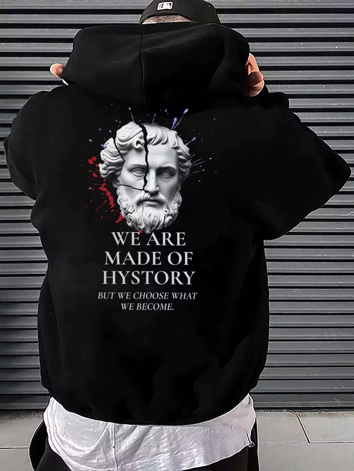 Oversized Hoodie – We Are Made of History - Alex Shogun Oversized Legacy Hoodie – We Are Made of History Alex Shogun Men's Clothes