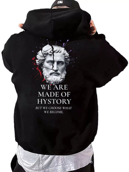 Oversized Hoodie – We Are Made of History - Alex Shogun Oversized Legacy Hoodie – We Are Made of History Alex Shogun Men's Clothes
