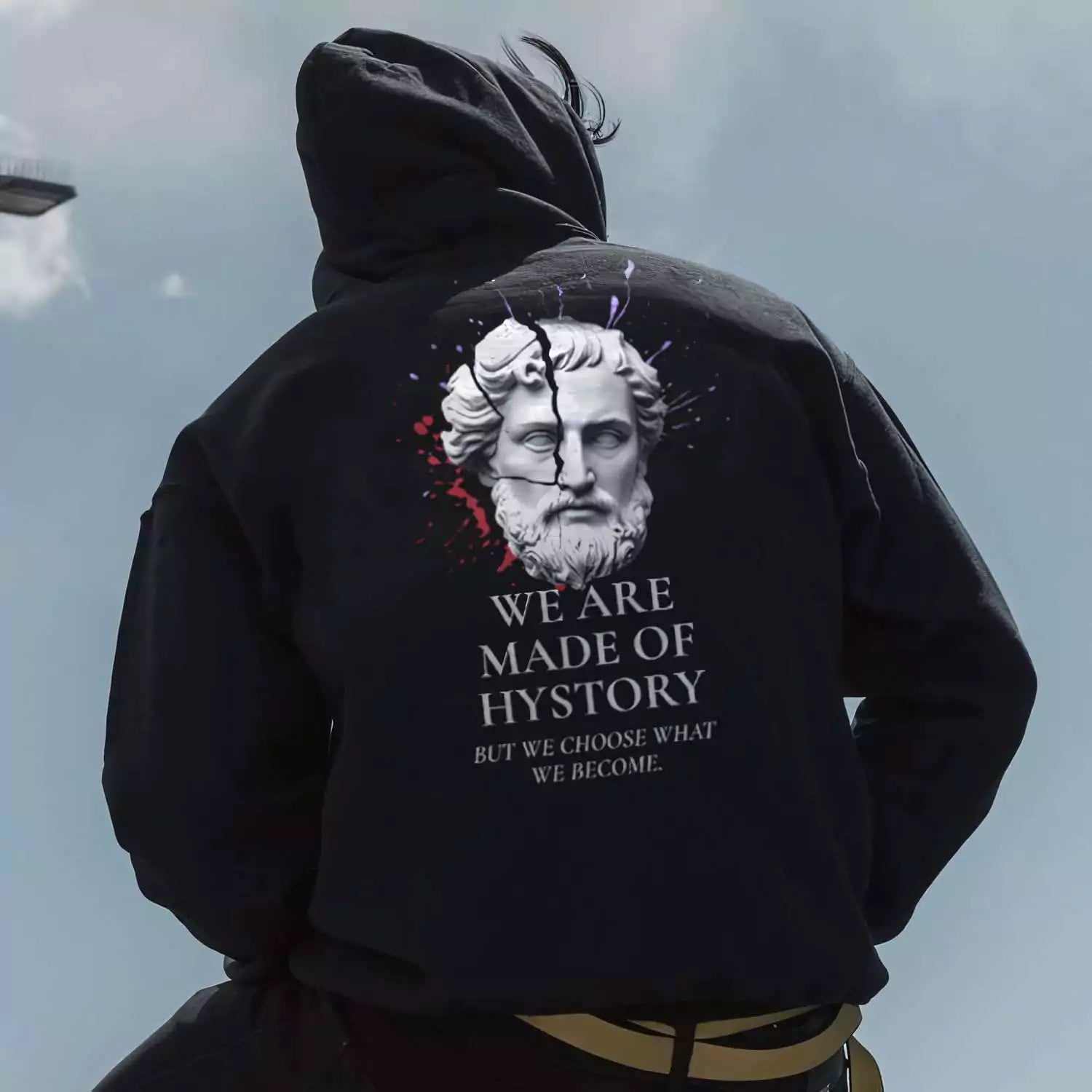 Oversized Hoodie – We Are Made of History - Alex Shogun Oversized Legacy Hoodie – We Are Made of History Alex Shogun Men's Clothes