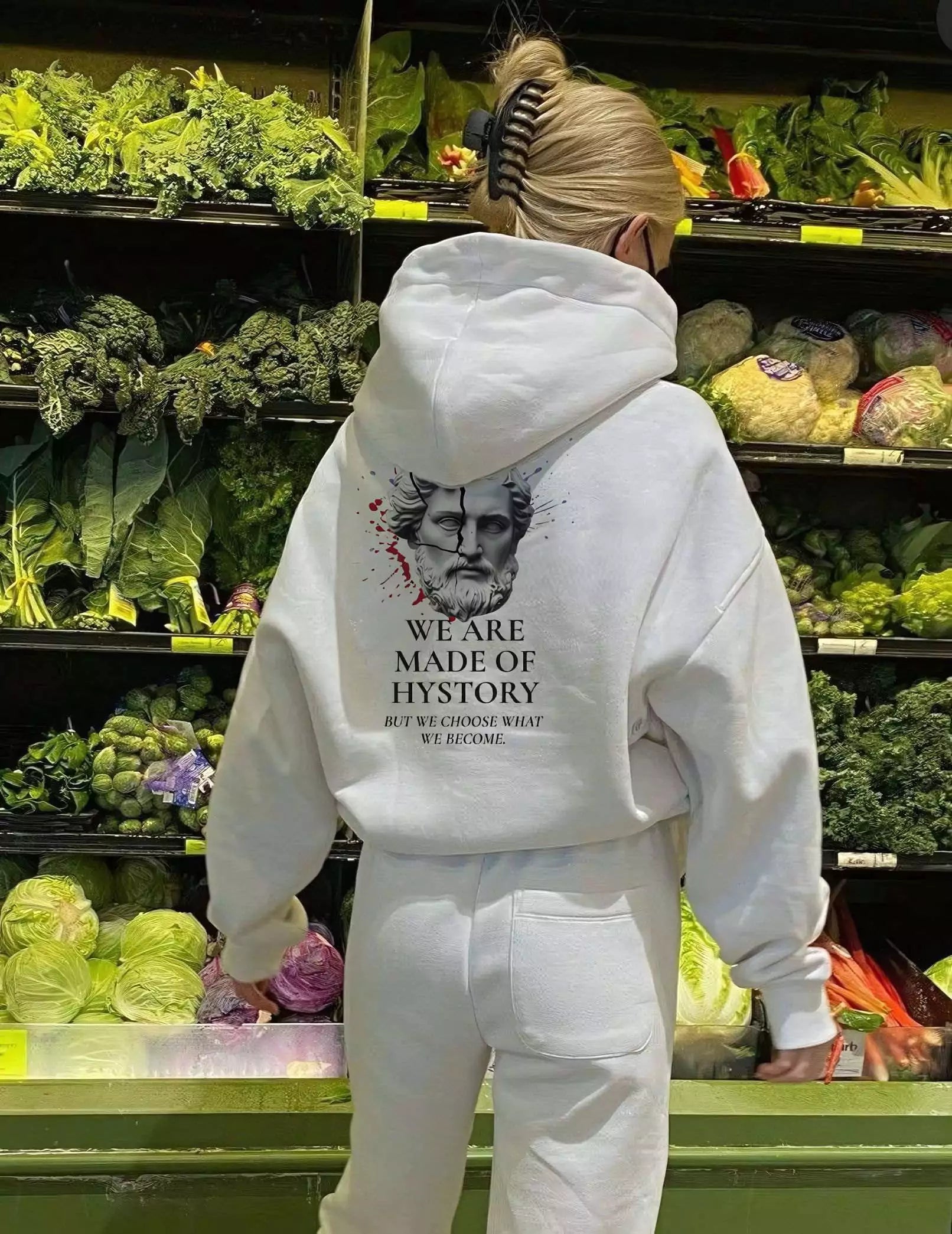 Oversized Hoodie – We Are Made of History - Oversized Hoodie – We Are Made of History Alex Shogun Men's Clothes