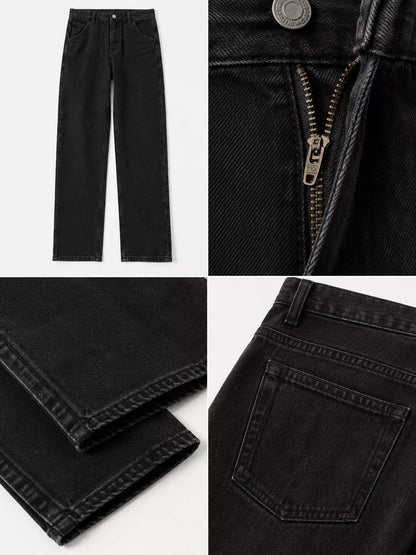 Men's Wide-Leg Jeans, Loose Straight Fit