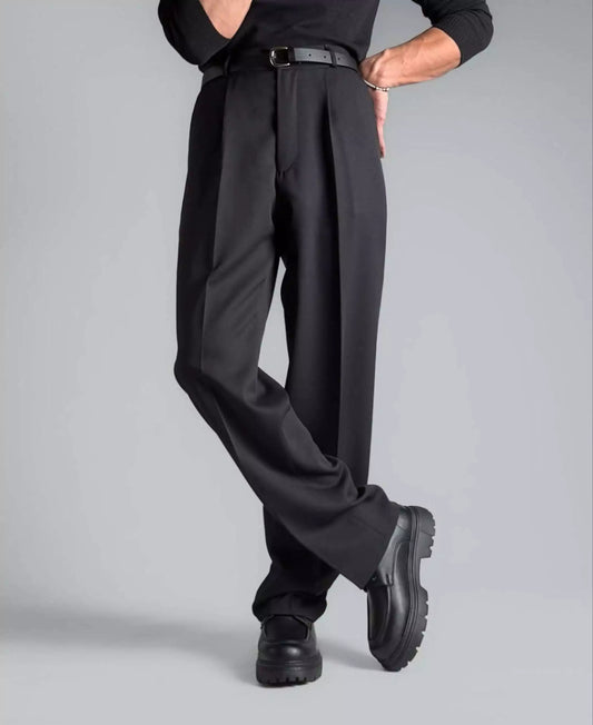 Comfort Flex Wide-Leg Pants - Super Comfortable All Seasons Flex Wide-Leg Dress Pants Alex Shogun Men's Clothes